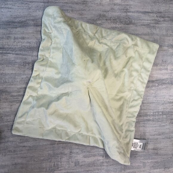 Piccolo Bambino Green Bear Striped Plush Lovey Baby Security Blanket Toy - Picture 6 of 8